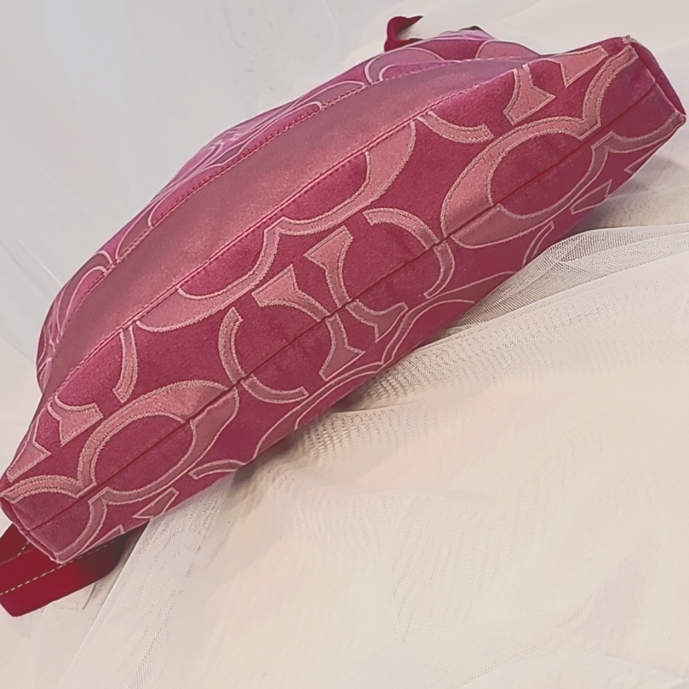 Coach Raspberry Signature Shoulder Bag - Picture 8 of 10